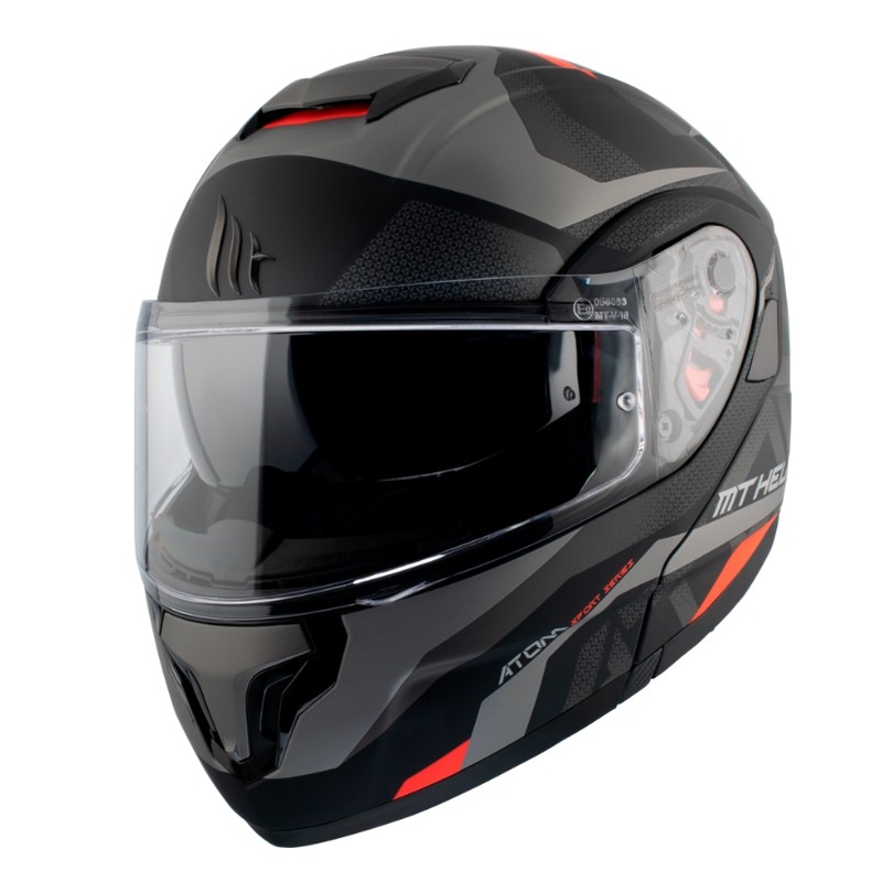 MT Atom SV Skill A1 black tip-up motoristična čelada