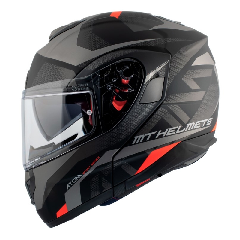 MT Atom SV Skill A1 black tip-up motoristična čelada