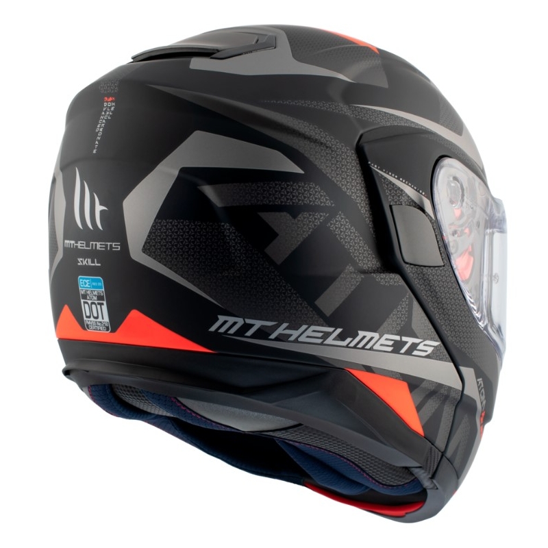 MT Atom SV Skill A1 black tip-up motoristična čelada