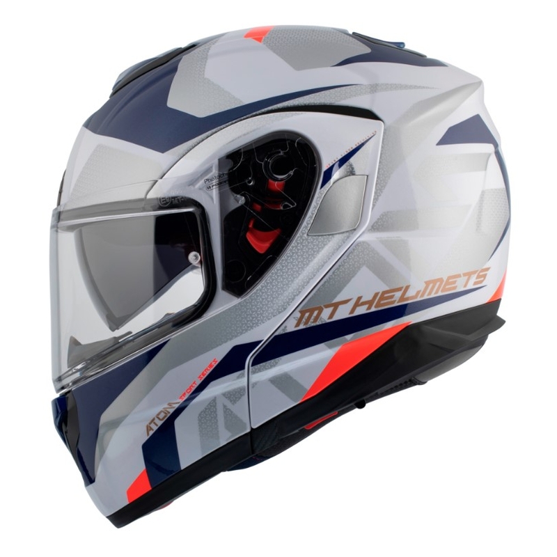 MT Atom SV Skill A0 motoristična čelada belo-modra razprodaja
