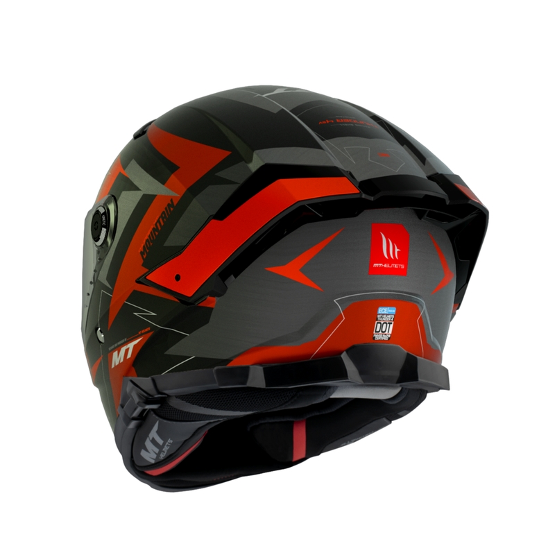 MT FF118SV Thunder 4 SV Mountain C5 črno-rdeča integralna motoristična čelada