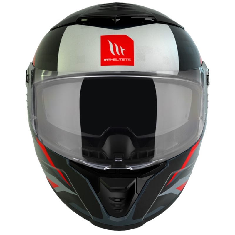 MT Thunder 4 SV Exeo črno-sivo-rdeča integralna motoristična čelada