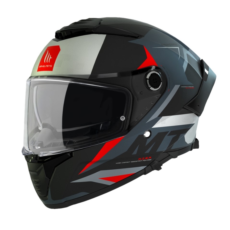 MT Thunder 4 SV Exeo črno-sivo-rdeča integralna motoristična čelada