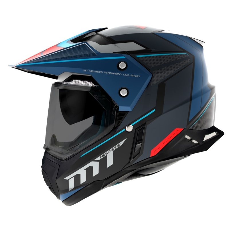 Enduro čelada MT Synchrony Duo Sport SV Patrol B7 black-grey-blue