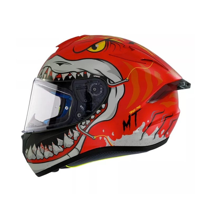 MT Targo Pro Sharky rdeča integralna motoristična čelada
