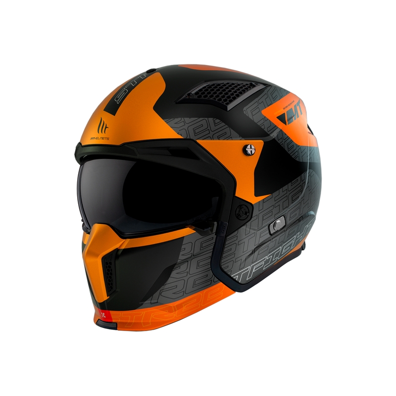 Odprta čelada z masko MT Streetfighter SV Totem B4 black-grey-orange