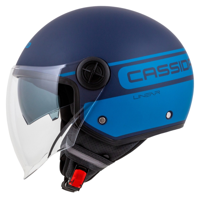 Cassida Handy Plus Linearna odprta motoristična čelada modra
