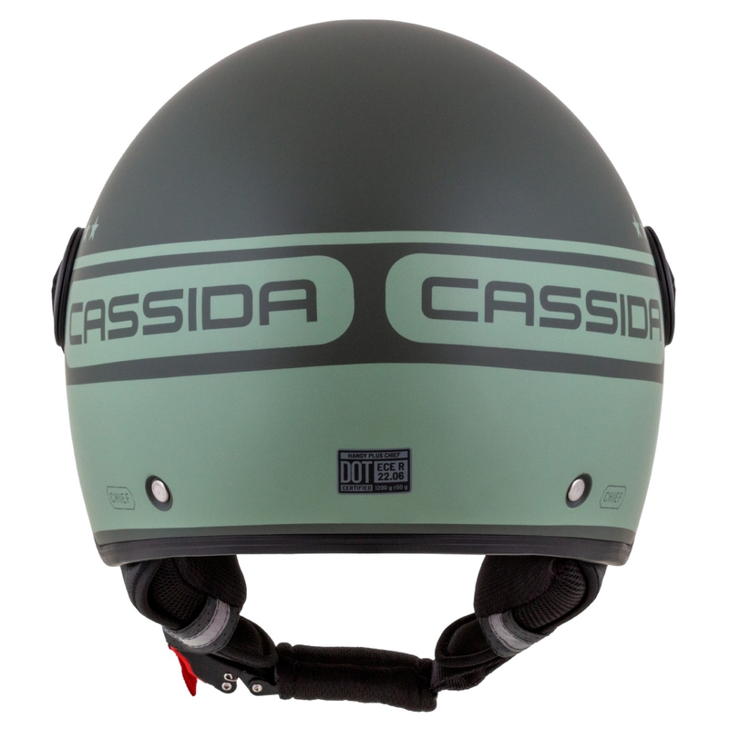 Cassida Handy Plus Chief odprta motoristična čelada zelena
