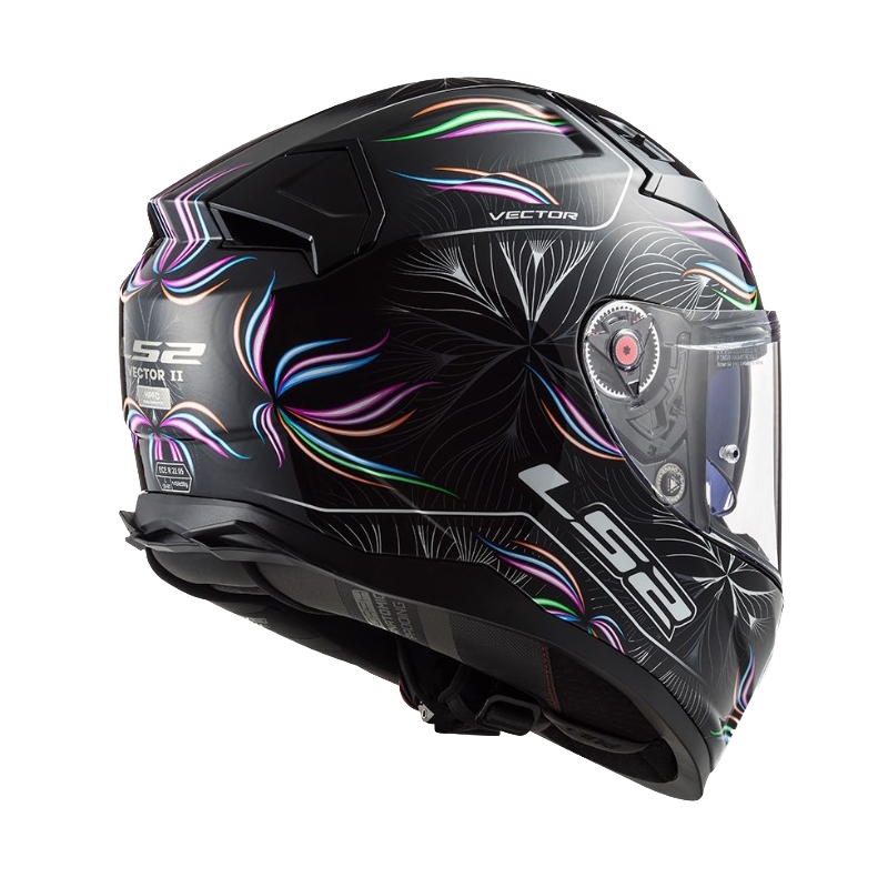 Motoristična čelada LS2 FF811 Vector II Tropical white-purple-black