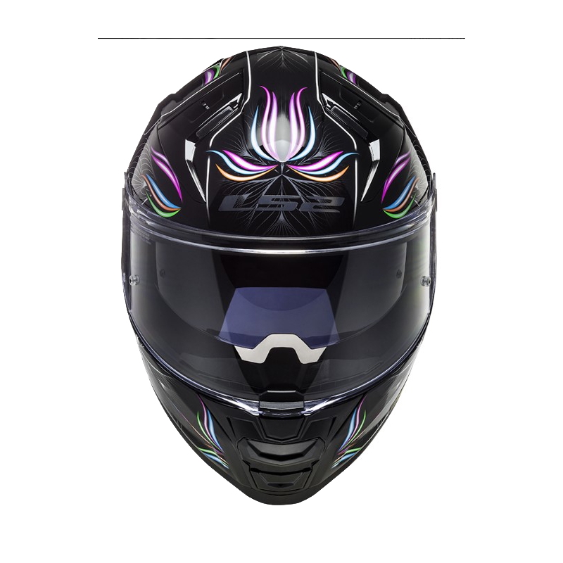 Motoristična čelada LS2 FF811 Vector II Tropical white-purple-black