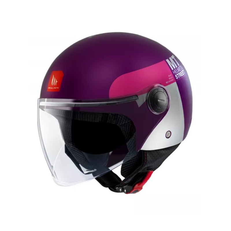 MT Street Inboard C8 Open motoristična čelada Purple