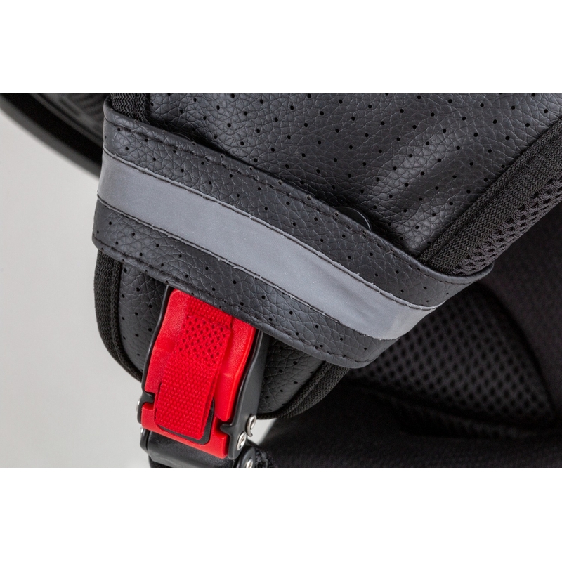 Cassida Handy Plus Linearna odprta motoristična čelada rdeče-črna