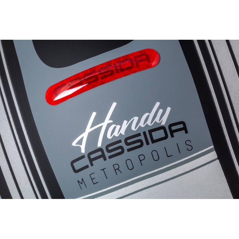 Cassida Handy Metropolis Vision odprta motoristična čelada črno-odsevno siva