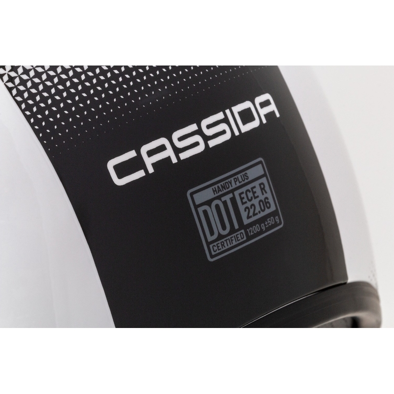 Cassida Handy Plus odprta motoristična čelada belo-črna