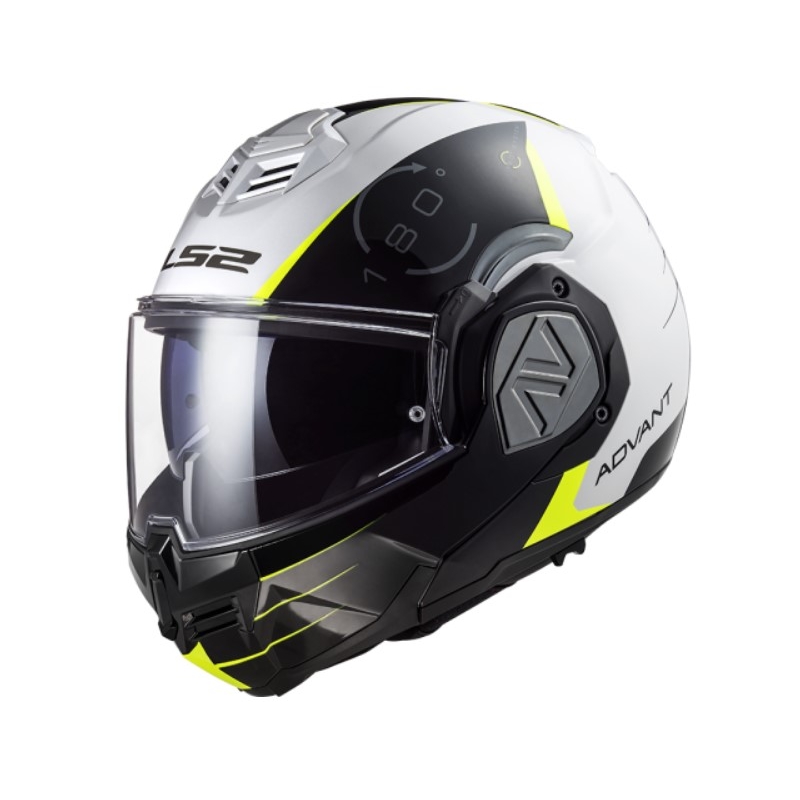 Čelada za motoriste LS2 FF906 Advant Codex 06 črno-bela-fluo rumena
