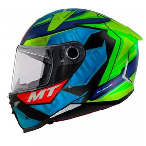 MT Revenge 2 S Moreira A7 integralna motoristična čelada modro-zelena