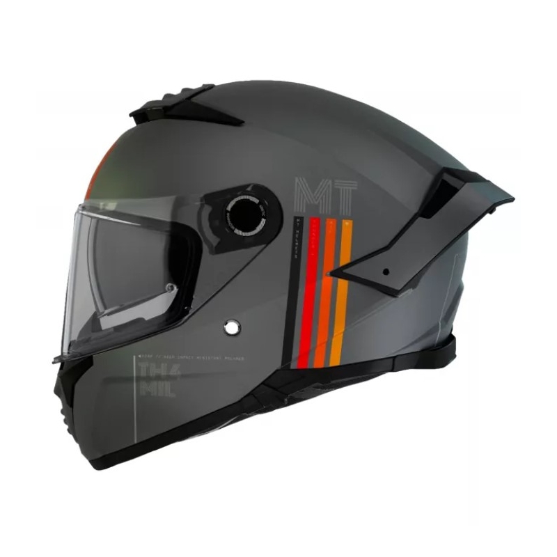 Razprodaja motoristične čelade MT Thunder 4 SV Mil C2 Grey Matte Integral