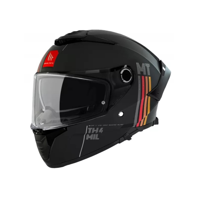MT Thunder 4 SV Mil A11 integralna motoristična čelada črna mat razprodaja