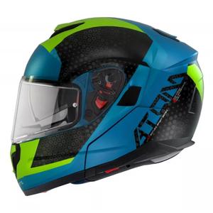 MT Atom SV Adventure A7 motoristična čelada črno-zeleno-modra