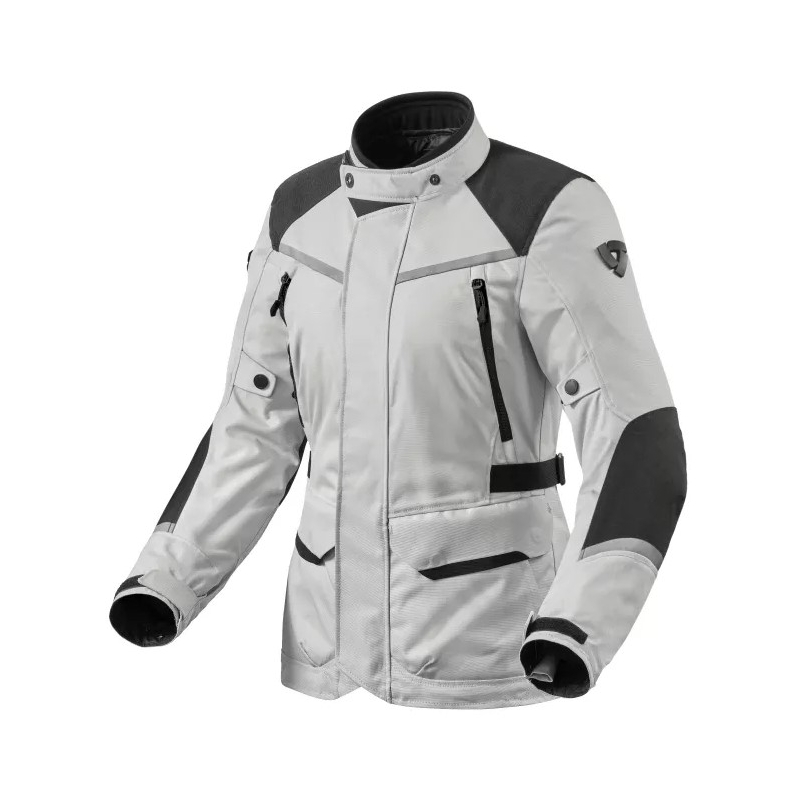 Revit Voltiac 3 H2O Ženska motoristična jakna Silver and Black