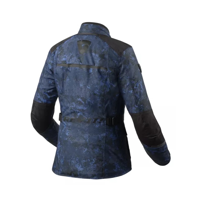 Ženska motoristična jakna Revit Voltiac 3 H2O camo blue razprodaja