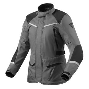 Ženska motoristična jakna Revit Voltiac 3 H2O sivo-črna