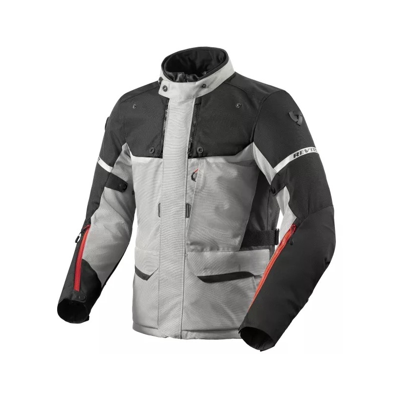 Motoristična jakna Revit Outback 4 H2O silver-black