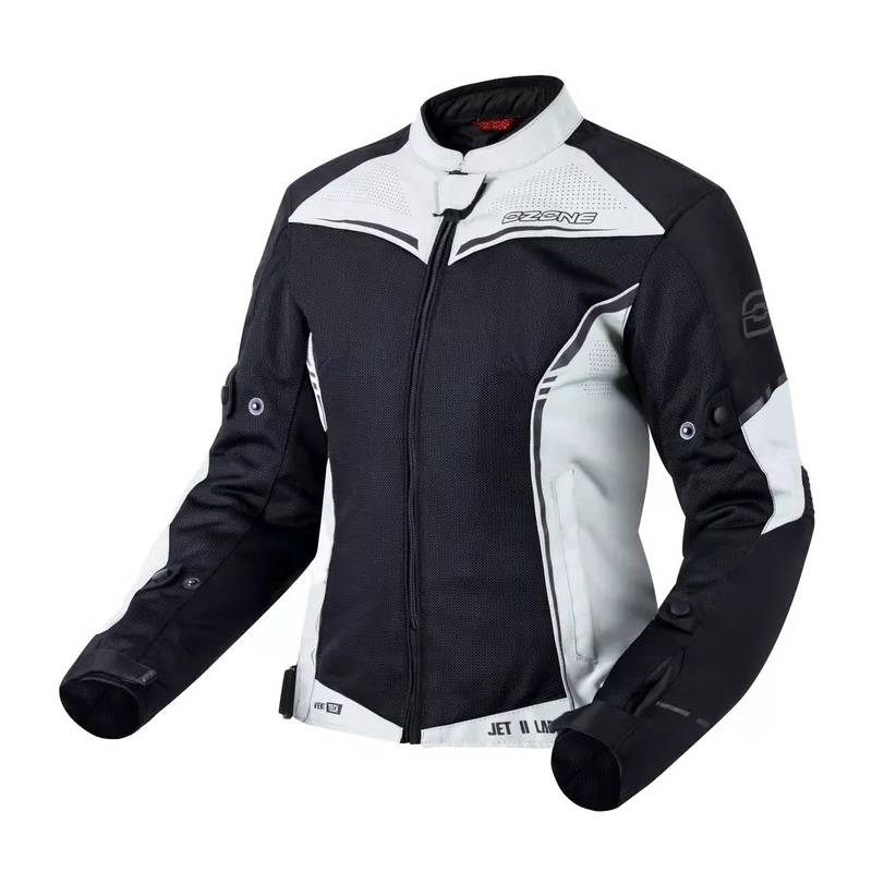 Ženska motoristična jakna Ozone Jet II Grey and Black razprodaja