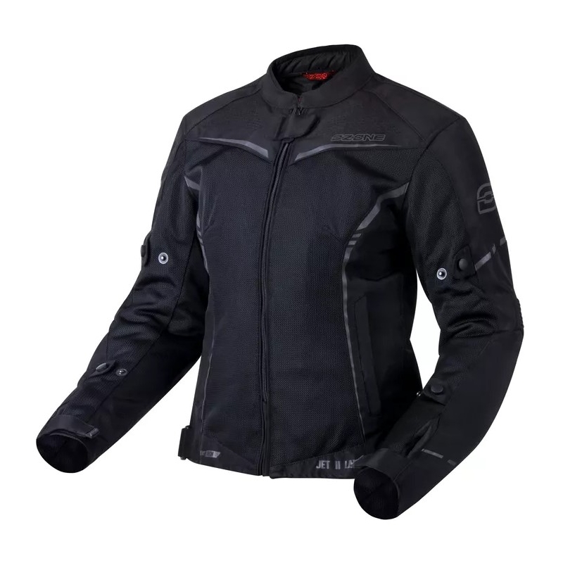 Ženska motoristična jakna Ozone Jet II Black razprodaja