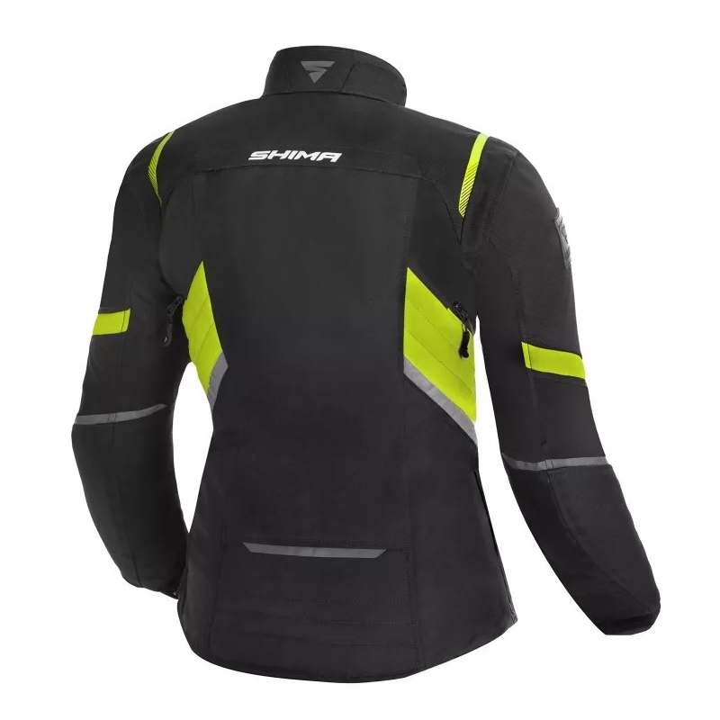 Ženska motoristična jakna Shima Rush black-fluo yellow razprodaja