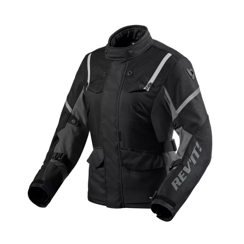 Ženska motoristična jakna Revit Horizon 3 H2O Black and White