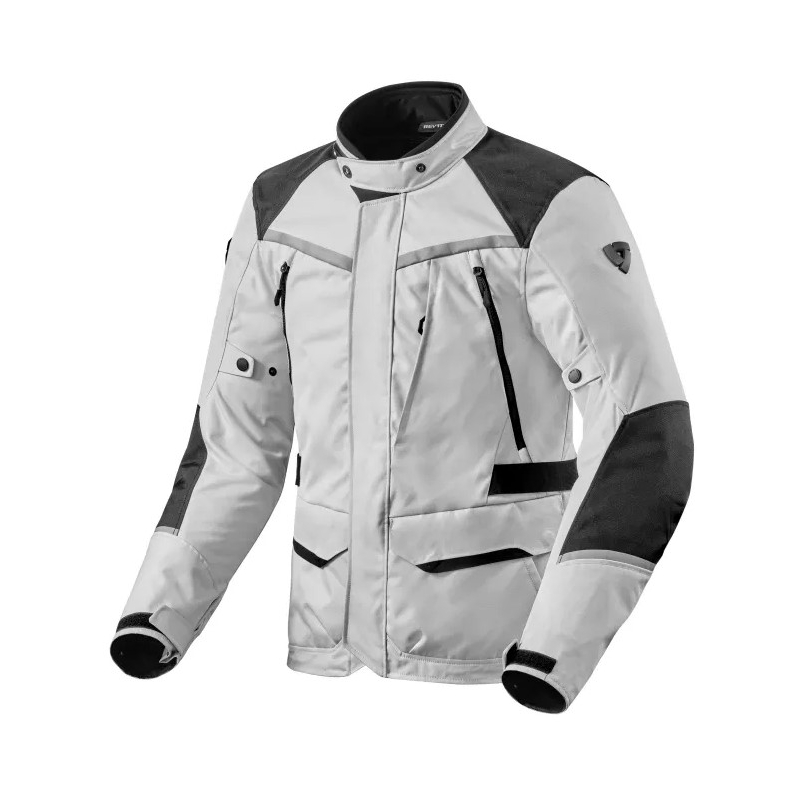 Motoristična jakna Revit Voltiac 3 H2O silver-black