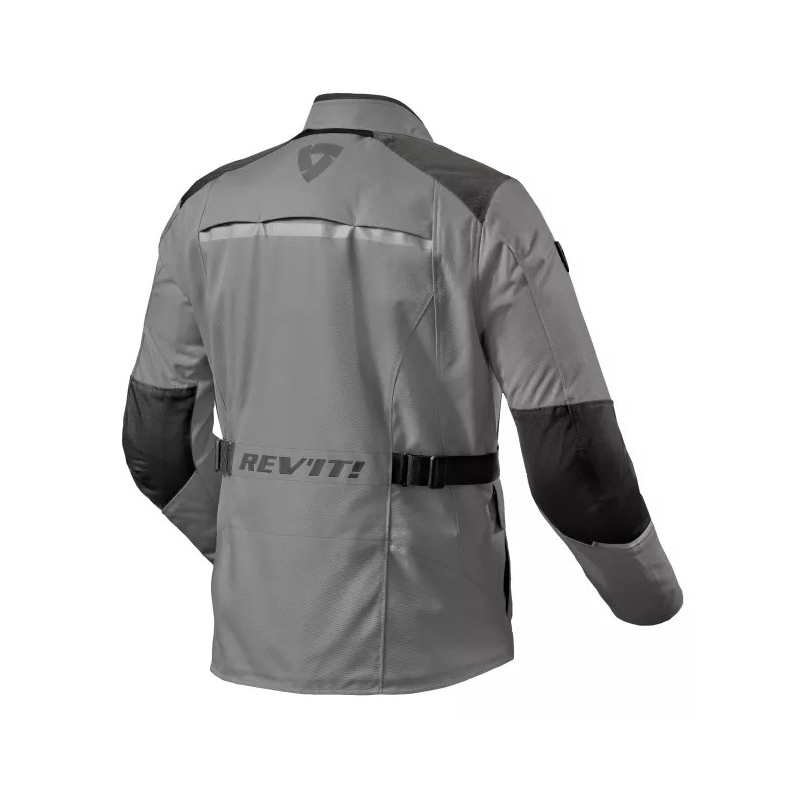 Motoristična jakna Revit Voltiac 3 H2O sivo-črna