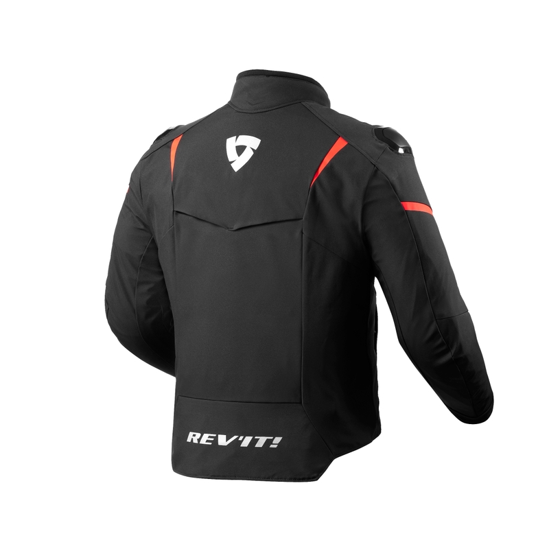 Revit Hyperspeed 2 H2O črno-fluo rdeča motoristična jakna razprodaja