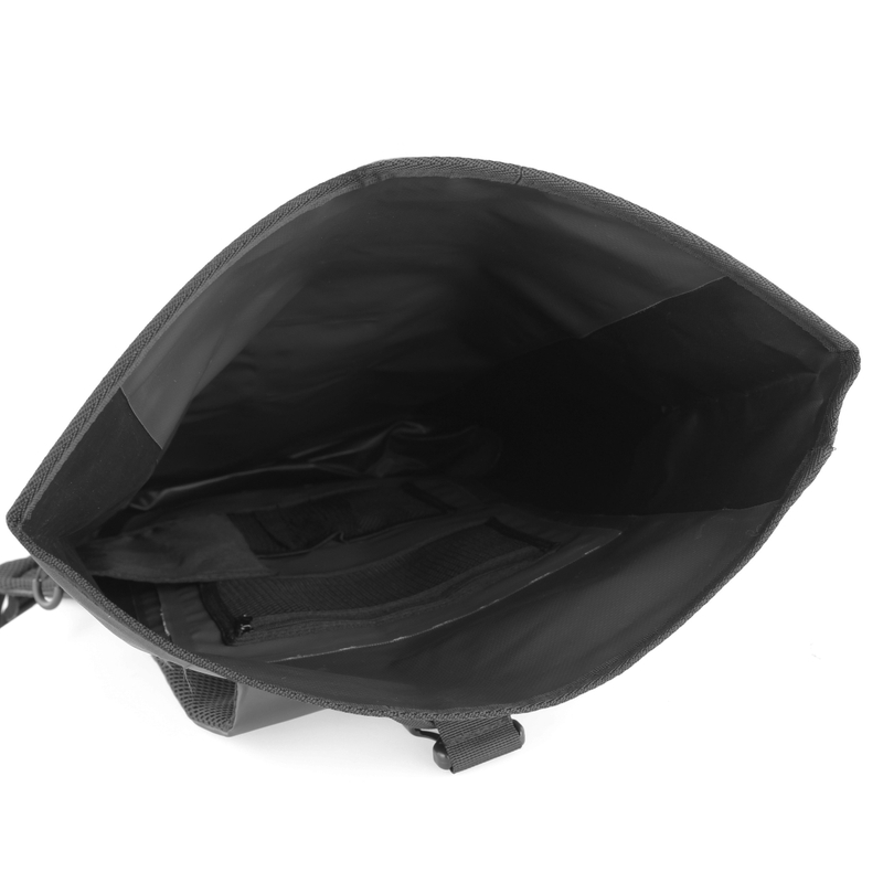 MotoZem nepremočljiv nahrbtnik črno-siv