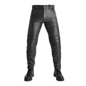 PANDO MOTO Motoristične usnjene hlače Katana Slim Black razprodaja