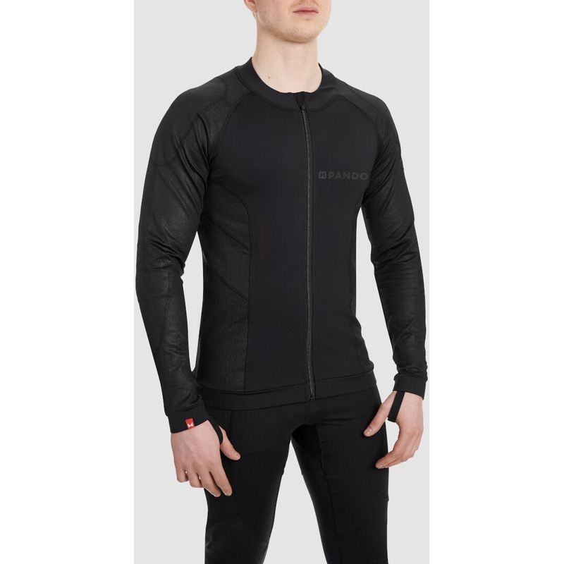 Motoristična majica PANDO MOTO Shell UH 03 black razprodaja