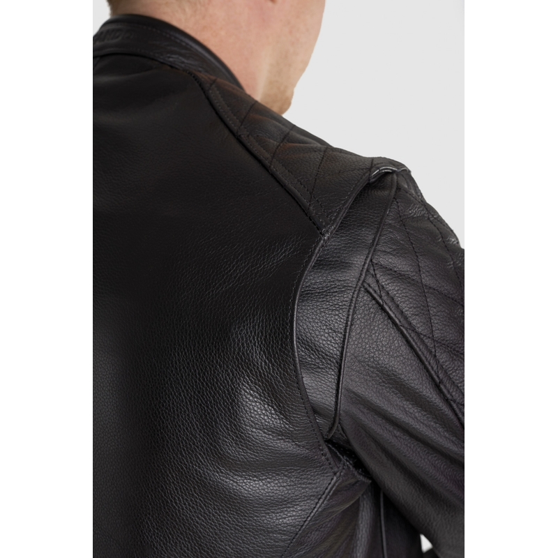 Usnjena motoristična jakna PANDO MOTO Twin black razprodaja