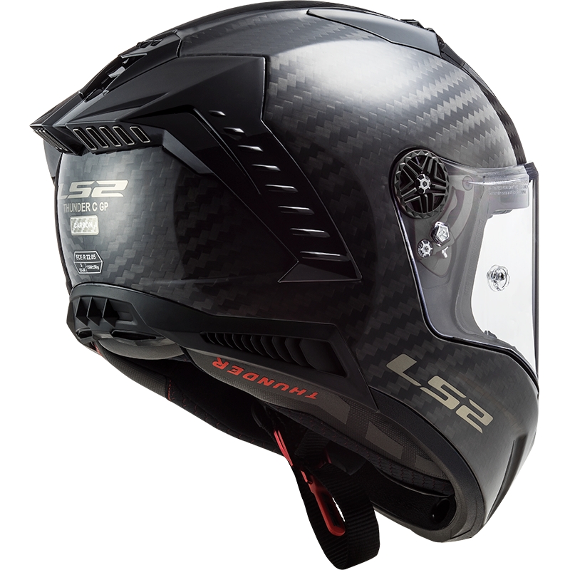 LS2 FF805 Thunder Carbon Black Gloss Integral Motoristična čelada