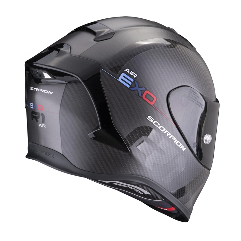 Integralna čelada Scorpion EXO-R1 EVO Carbon Air MG črno-srebrna