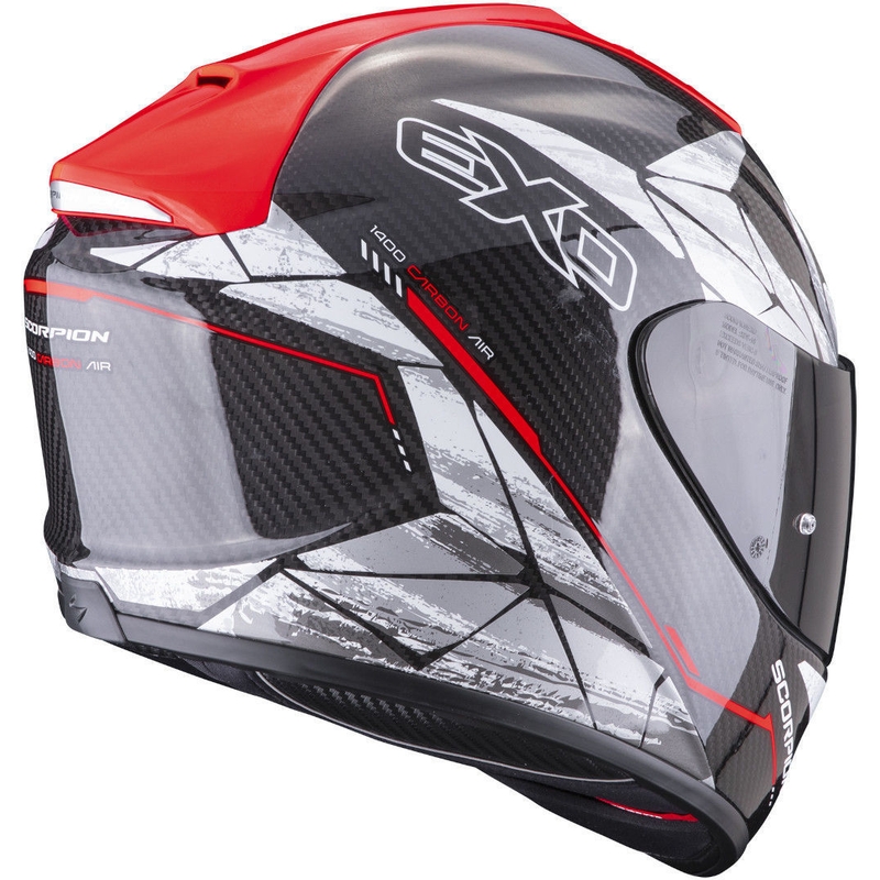 Integralna čelada Scorpion EXO-1400 EVO Carbon Air Aranea black-fluo red