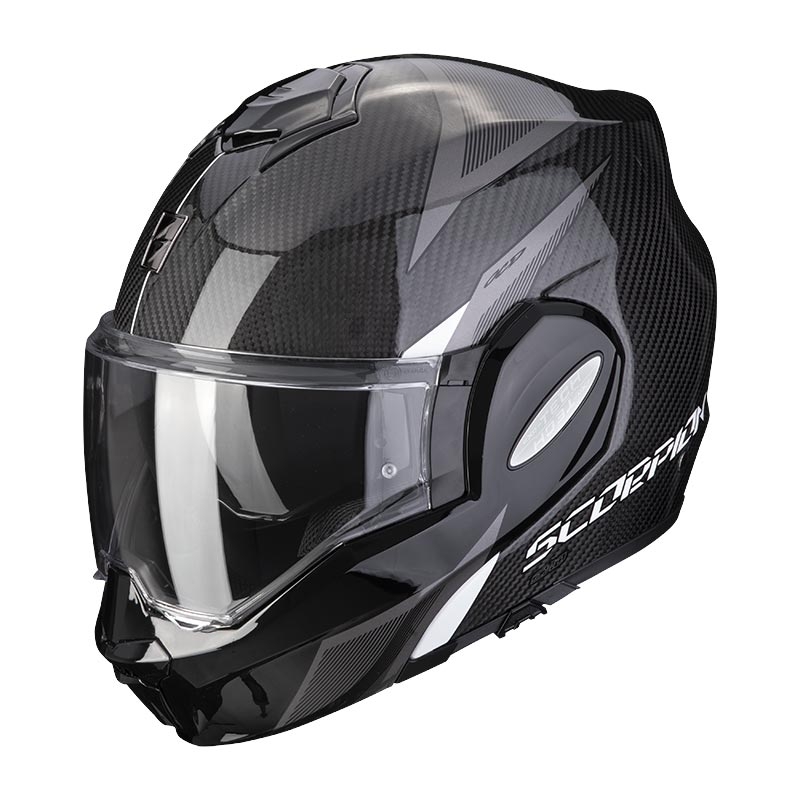 Scorpion EXO-TECH EVO Carbon Top črno-bela