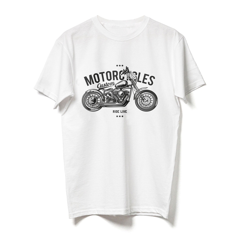 Majica RSA Motorcycles Ride Live bela razprodaja