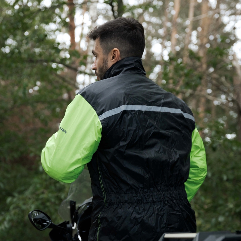 Rebelhorn Rain fluo rumena motoristična dežna jakna