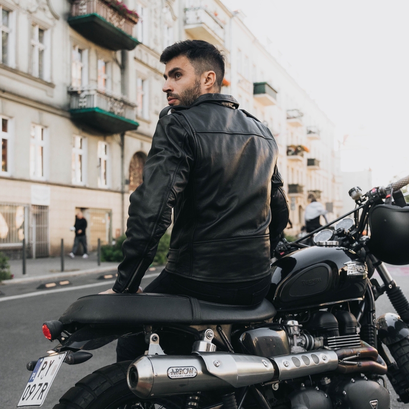 Moto jakna Ozone Ramones black