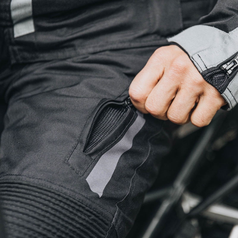Ozone Vulcan Black Motoristične hlače