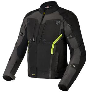 Rebelhorn Borg črno-temno sivo-fluo rumena motoristična jakna