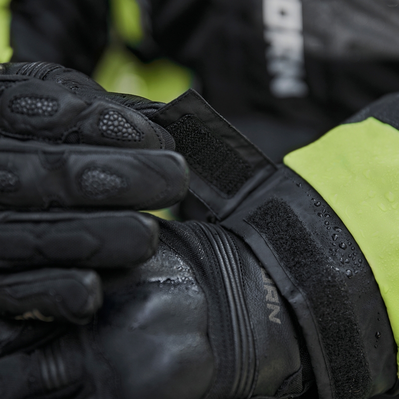 Moto jakna za dež Rebelhorn Patrol fluo rumeno-črna