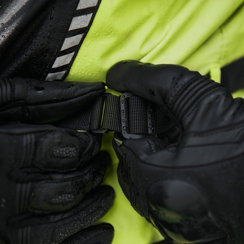 Moto jakna za dež Rebelhorn Patrol fluo rumeno-črna