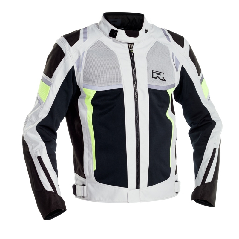 Motoristična jakna RICHA Airstorm WP grey-fluo yellow razprodaja